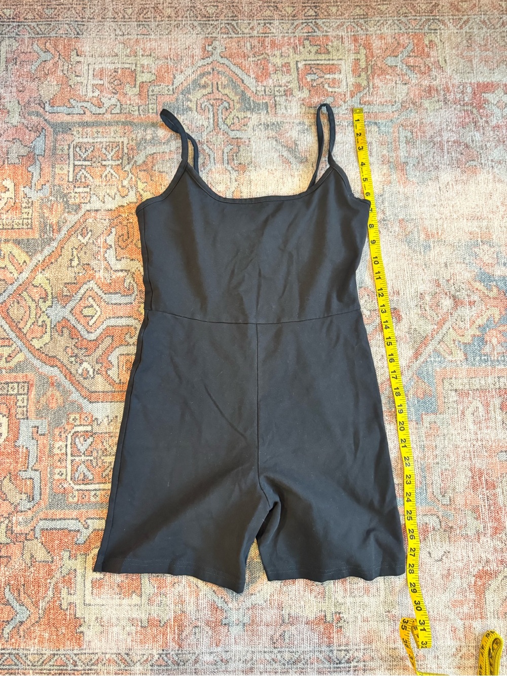 Madewell MWL Black Romper Unitard Shorts Jumpsuit size M - Picture 2 of 5